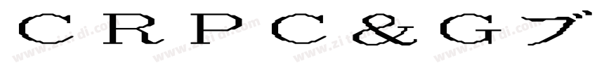 CRPＣ＆Ｇブーケ regular字体转换